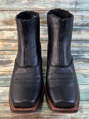 Twisted X Steppin Out Gore Western Wear Boot Size 9B Black Leather Cowgirl Ankle